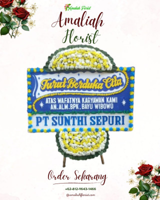Papan Bunga Duka di Merdikorejo