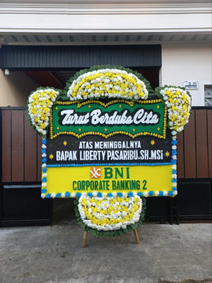 Papan Bunga Duka di Merdikorejo