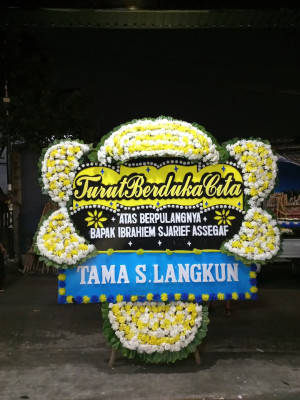 Papan Bunga Duka di Merdikorejo