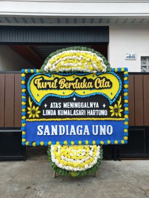 Papan Bunga Duka di Merdikorejo